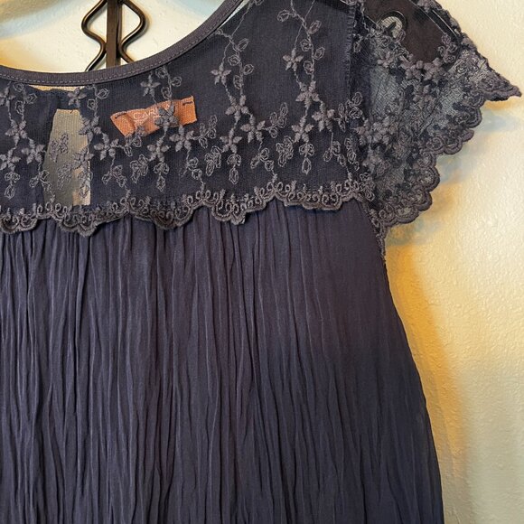 Carla Conti Blue Embroidered Top - Picture 3 of 12